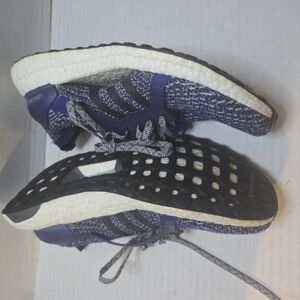 Adidas Blue and White Running Shoes